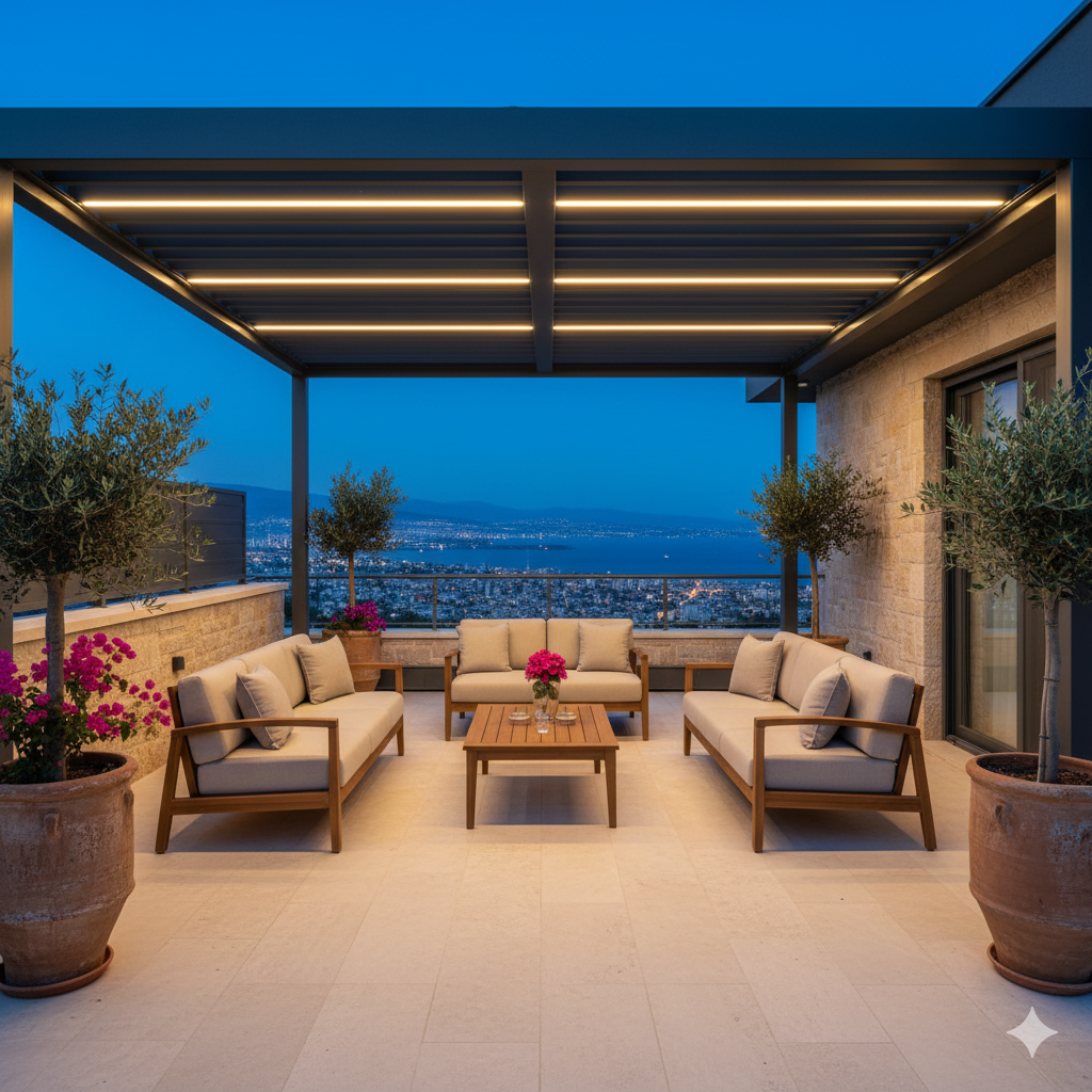 İzmir Bioklimatik Pergola Lüks Villa